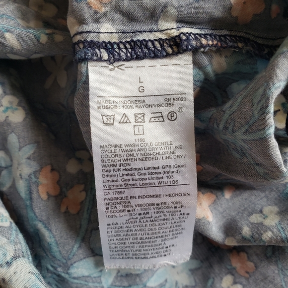 Gap Floral Dress Women's Size Large - Picture 5 of 6